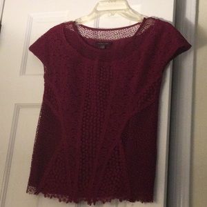 Marchesa Voyage lace top